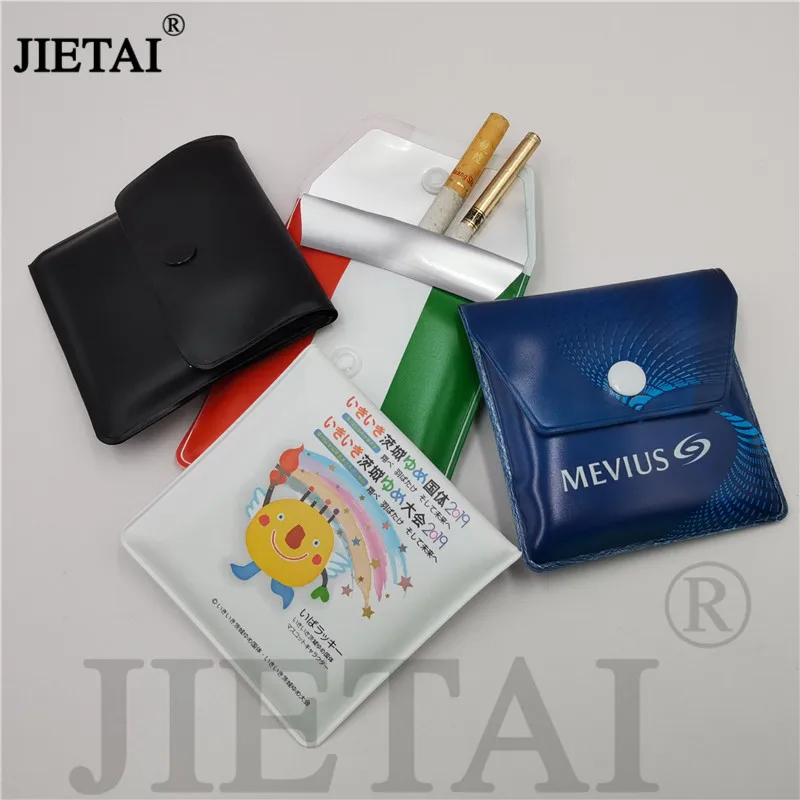 Potable Ashtrays Storage Bag Small Pocket Ashtray Outdoor Smoking Cigarette Cigar Ash Tray Travel Smoking Accessory Fireproof