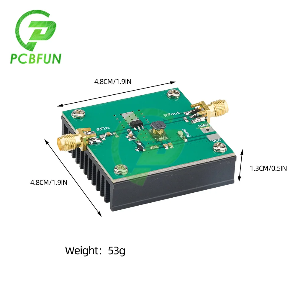 433MHz 5W RF Power Amplifier Input 0.1W can output 5.0W@7.2V power