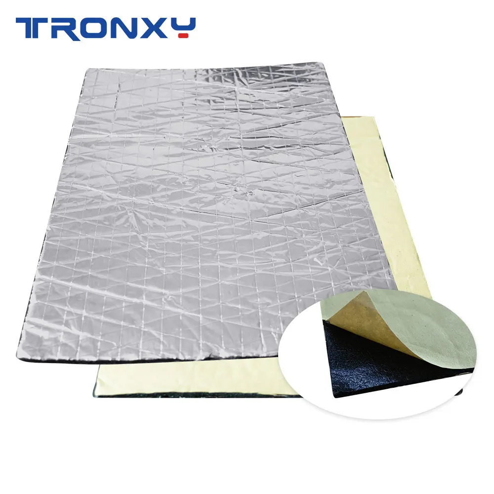 1pcs Heat Insulation Pads 200mm/300mm Foil Self-adhesive Insulation Cotton 6mm Thickness 3D Printer Heating Bed Sticker 3D Parts