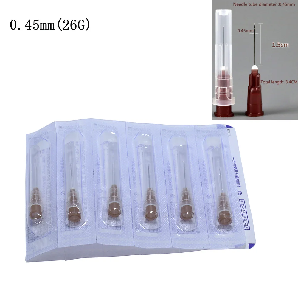 100pcs Tip Needle Glue Clear Cap Transparent Syringe Tool