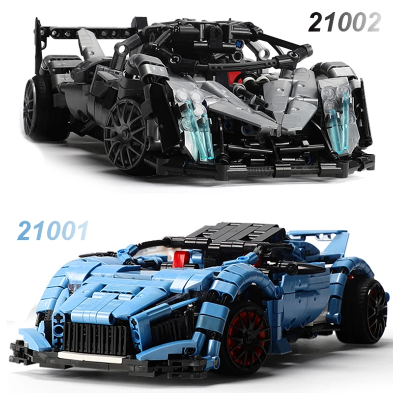 NEW XINGBAO 21001/21002 Remote Control Car Bricks 2 Styles RC Racing Car Building Blocks MOC Bricks Educational Toys Kids Gifts