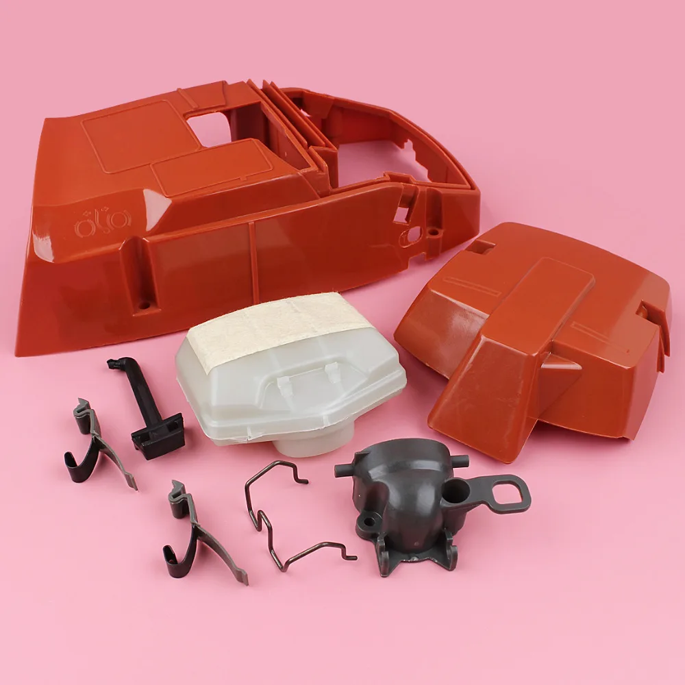 Imagem -02 - Filtro Capa Sudário para Husqvarna Intake Cotovelo Clip Holder Choke Rod Peça de Substituição Motosserra Cilindro Superior 362 365 371 372 ar