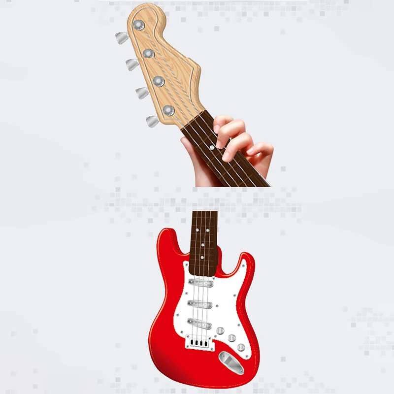 Multifunctional Electronic Guitar Bass Can Play Guitar Musical Toys Children\'S Simulation Musical Instruments Birthday Gift