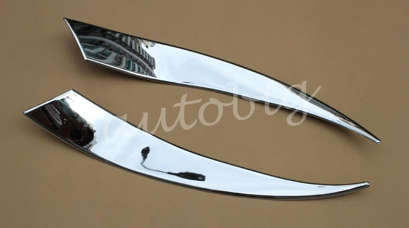 Chrome Styling Head Light Cover Front Lamp Eyebrow Trim FOR 2014 2015 2016 Mazda 3 Mazda3 BM Headlight Accessories