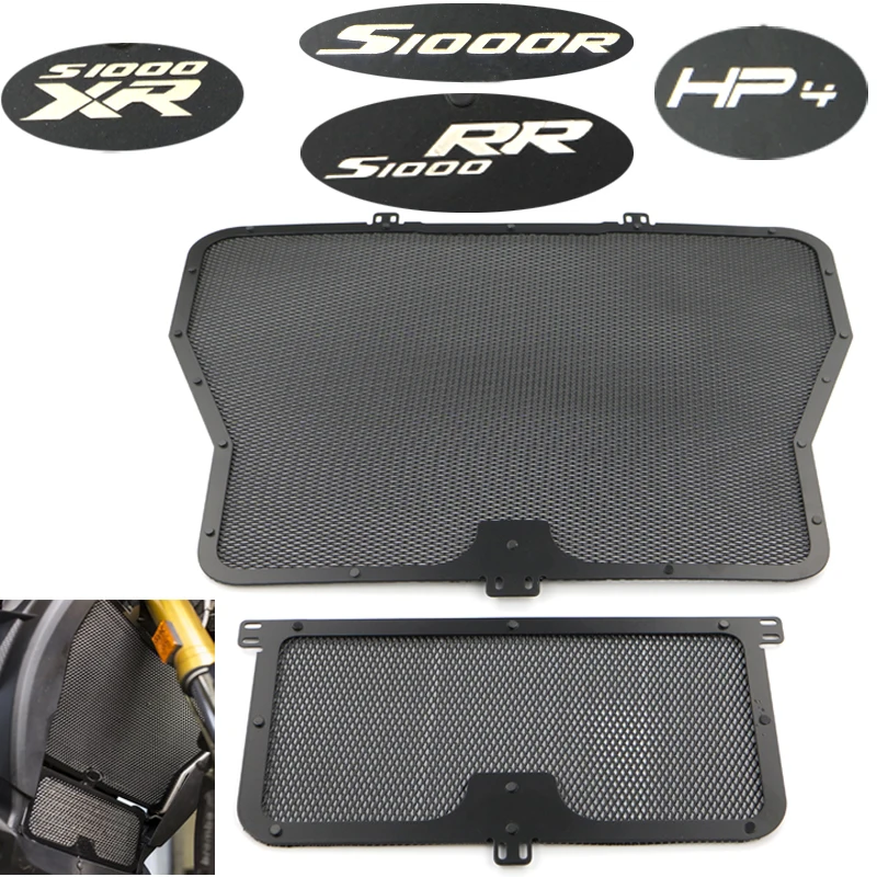 

For BMW S1000RR 2009-2016 S1000XR 2015-2016 S1000R HP4 2014-2016 Motorcycle Radiator Guard Protectors Grill Aluminum Cover Black