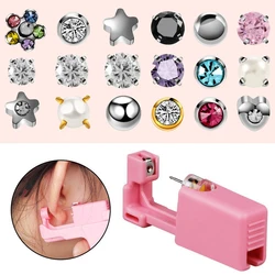 1PC Sterlised Disposable Ear Piercing Gun 316L Surgical Steel Disinfect Safety Ear Piercer Machine NO PAIN Piercer Tool Machine