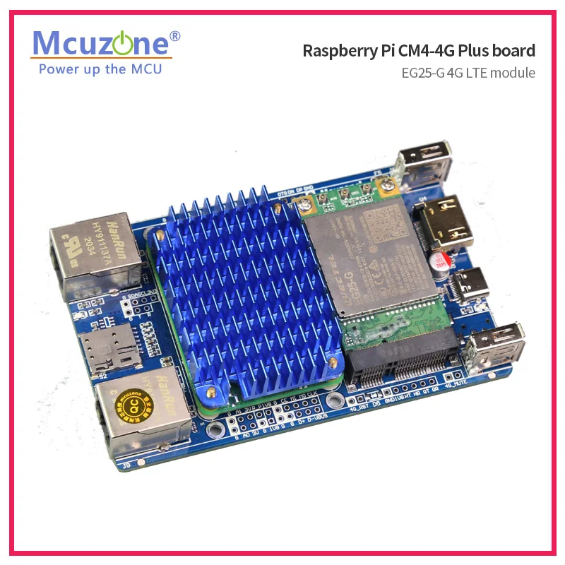 Raspberry Pi CM4-4G puls board  Dual Giga Ethernet and 4G LTE Module