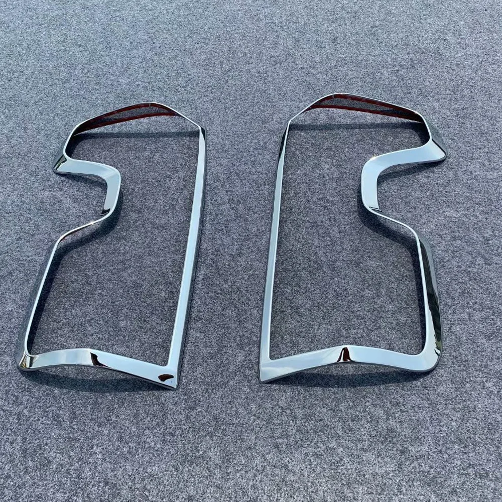 For Chevrolet Silverado 1500 2019 2020 Chrome Rear Back Lamp Tail Light Cover Trim Car Styling Sticker Exterior Accessories