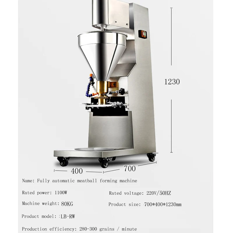 Meat Processing Meatball Forming Machine Commercial Stainless Steel Electric Shrimp Beef Meatball Forming Machine