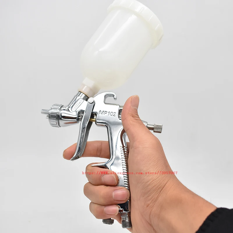 Auarita MP-102 LVMP Mini Spray Gun 1.0mm High Quality Stainless Steel Nozzle Car Spray gun painting tools with 250ml 400ml cup