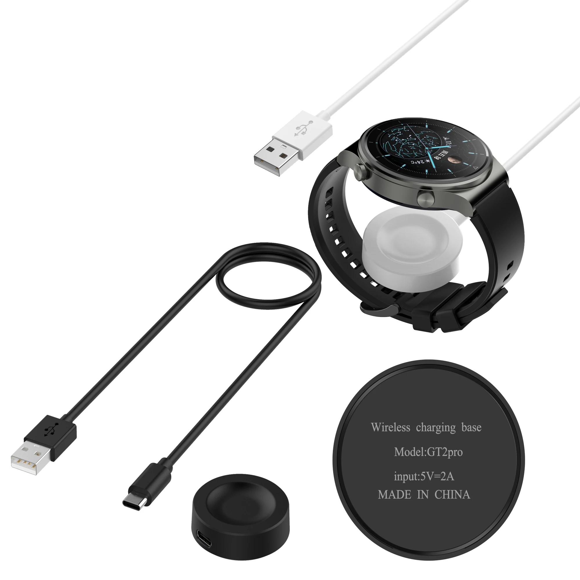 

Charger For Huawei watch 3/watch 3 pro/GT2 PRO/GT2 pro ECG Wireless 1m USB Cable Charging Dock magnetic smartwatch Accessories