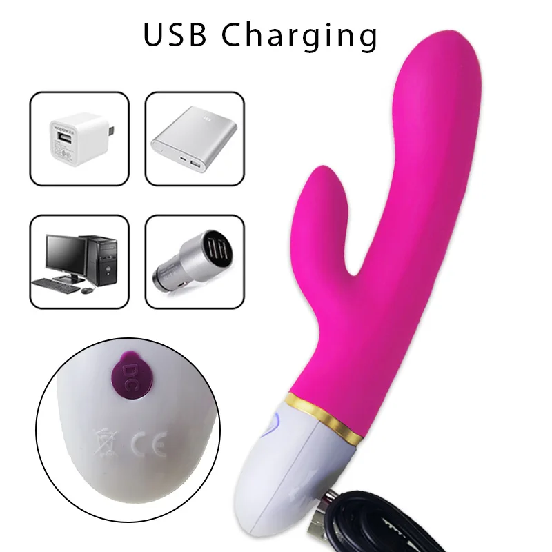 Female G Spot Silicone Vibrator Sex Toys for Woman USB Charging Adult Sex Product Clitoris Stimulator Masturbation for Women