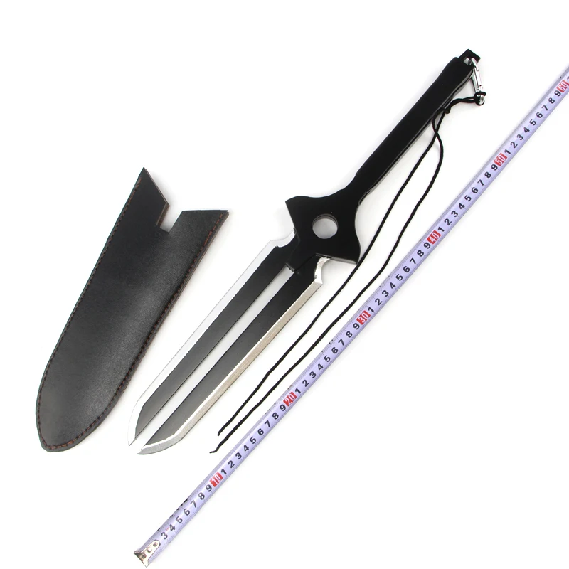 Anime DARKER THAN BLACK Hei Wooden Sword Dagger Anime Cosplay Weapons Halloween cosplay 50cm props Sword and holster