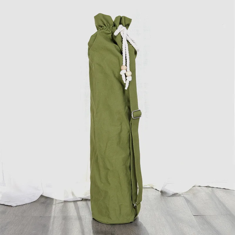 Canvas Yoga Mat Bag, Portable Gym Mat Bag, Yoga Backpack, Mat Storage Bag, Fitness Carriers (Yoga Mat Not Including)