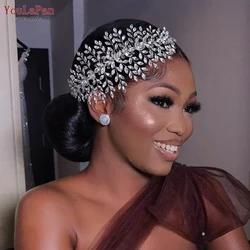 YoulaPan HP311 Wedding Hair Comb for Bride Woman Headwear Rhinestone Bridal Hair Ornaments Wedding Headpiece Hair Accessories