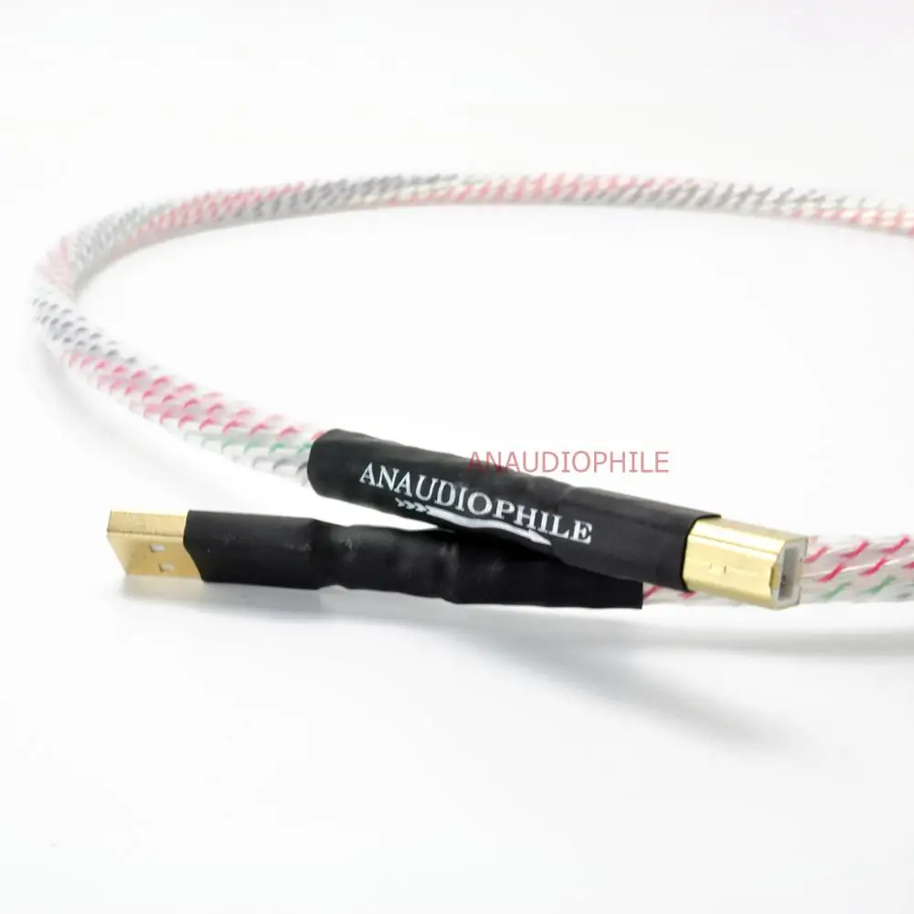 Hi-End Nordost Valhalla 7 Strands USB Audio Data Cable Sliver Plated HiFi USB A To B Cable