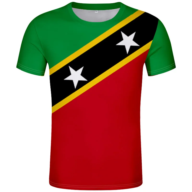 Saint Kitts And Nevis T Shirt Name Number Kna T-Shirt Photo 0 Clothing Print Diy Free Custom Made Not Fade Not Cracked Tshirt