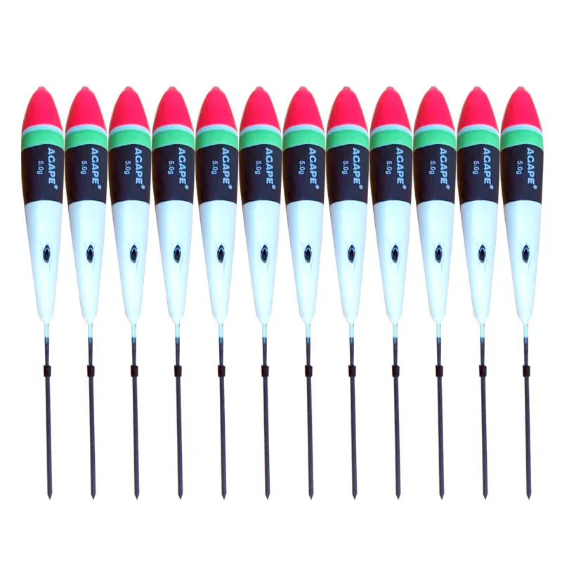 Newdonghui  Balsa Freshwater Pole Fishing Float Flotteur Pose Bobber Flotador 5G 10 Pcs Modell 6411