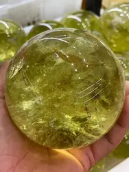 40-100mm Natural topaz ball quartz crystal ball healing decoration