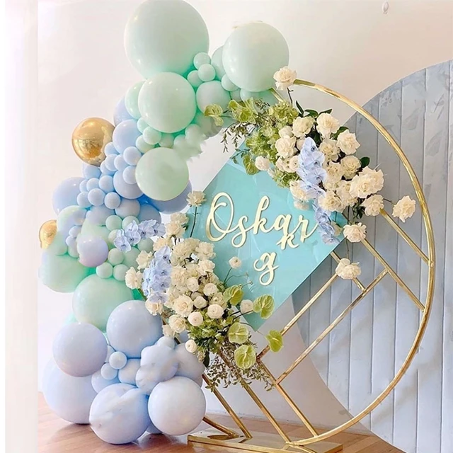 Pastel Balloons Garland Arch stand Gold stand Birthday Wedding Baby Shower article backdrop stand Party Decor yudao725