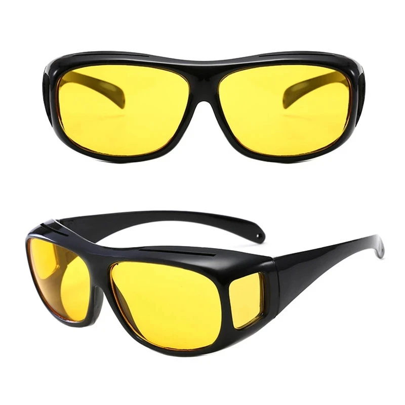 1PCS Anti-Glare Night-Vision Car Night Vision Sunglasses Night Driving Glasses Driver Goggles UV Protection Eyewear