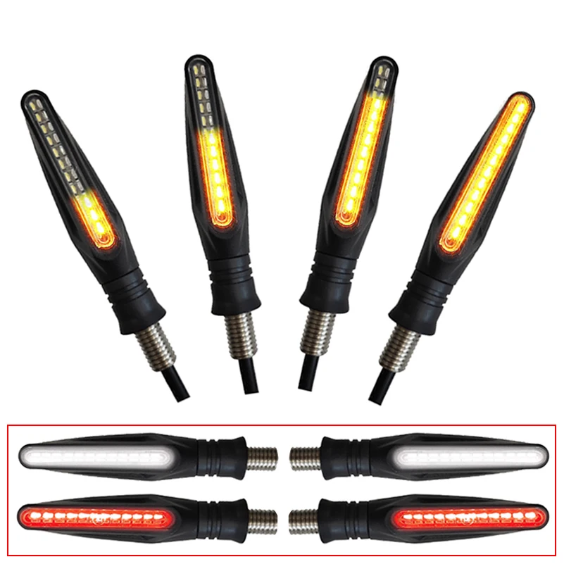 4 pieces/(1 set) Universal Motorcycle LED Turn Signal Indicator multiple colour Light for YAMAHA TMAX 530 2012-2016 500 .