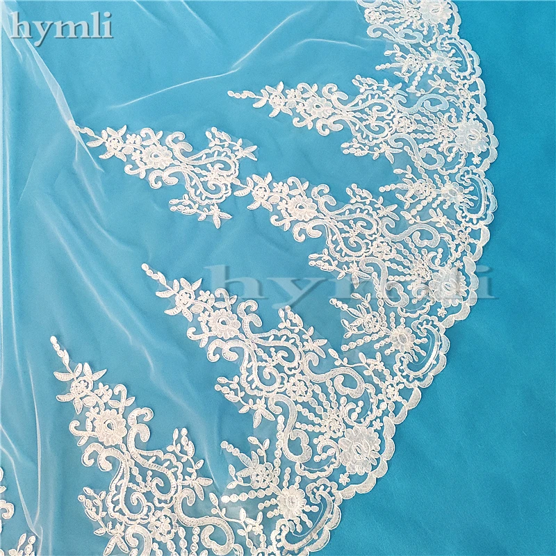 Cape en dentelle pour mariage, voile d'épaule blanc, blanc cassé, ivoire, 3M de Long, nouvelle collection 2020