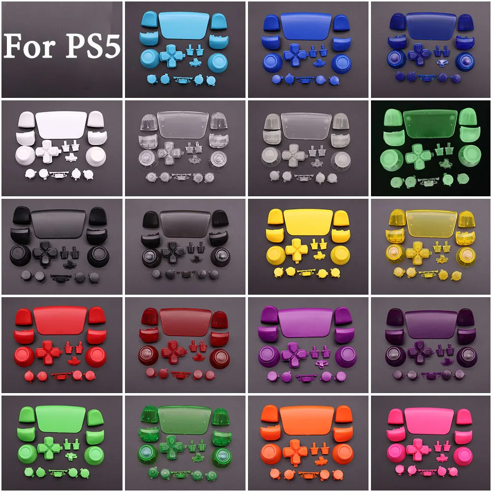 L1 R1 L2 R2 Button D-pad Share Buttons Kit Joystick Caps Replacement For  PS5 V1 1.0 Controller Gamepad