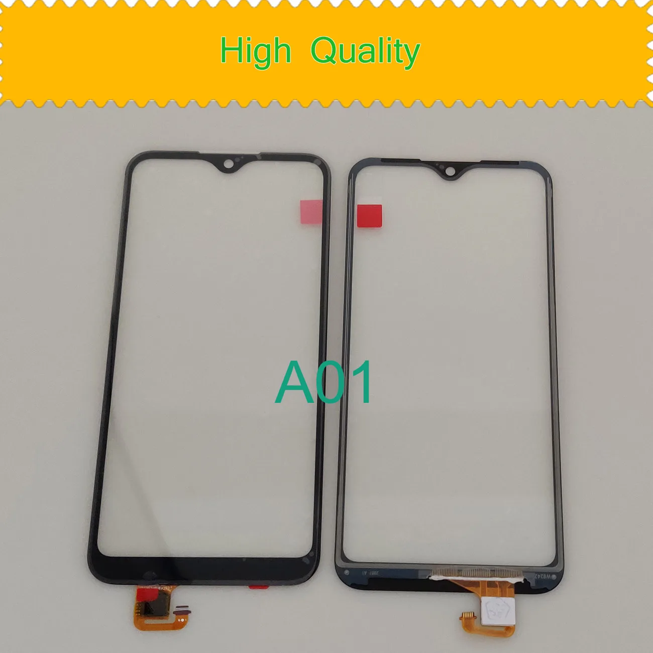 10Pcs/Lot For Samsung Galaxy A01 A015 SM-A015F/DS Touch Screen Digitizer Sensor Outer Front Glass Lens Panel With OCA