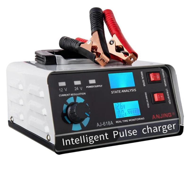 

12V/24V Car Battery Charger 400W Charging Power Smart Pulse Repair Fast Charging Winter Automatic Adjustment