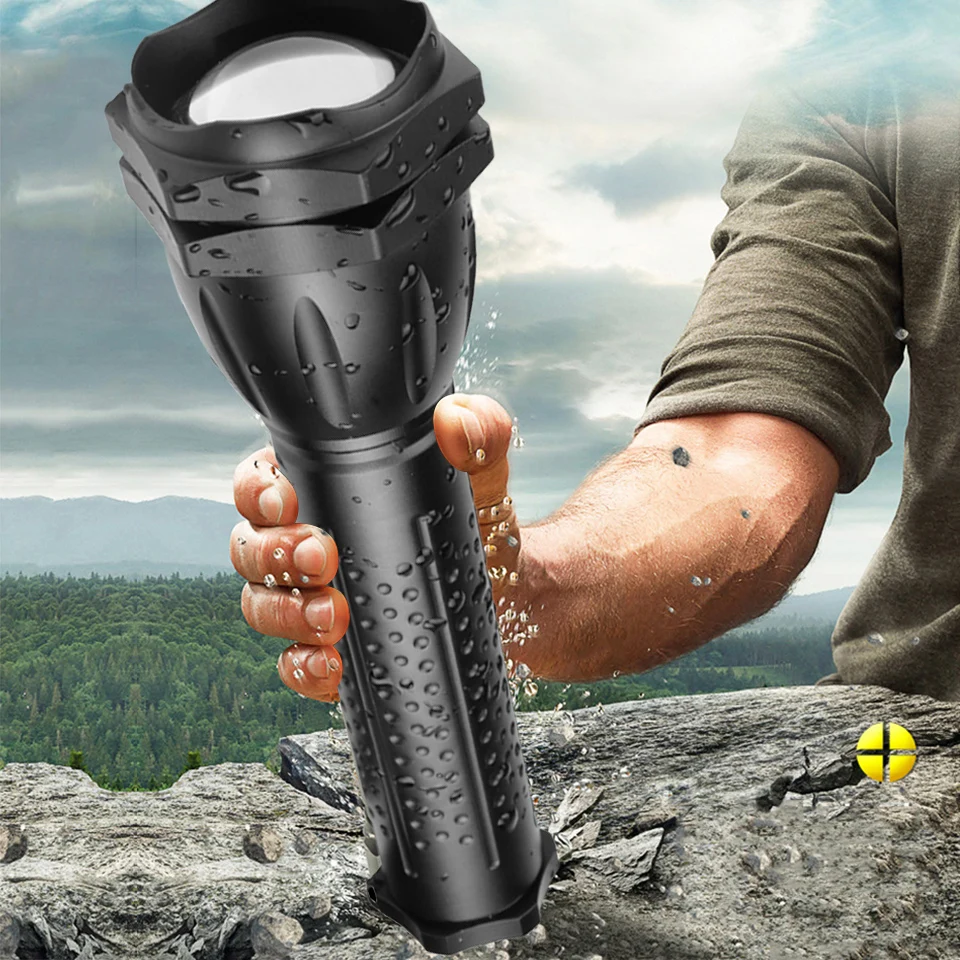 

The Most Powerful XHP90.2 LED Flashlight Lantern Zoom Waterproof Light Tactical Torch Bulbs Litwod Self Defense Adjustable 30W