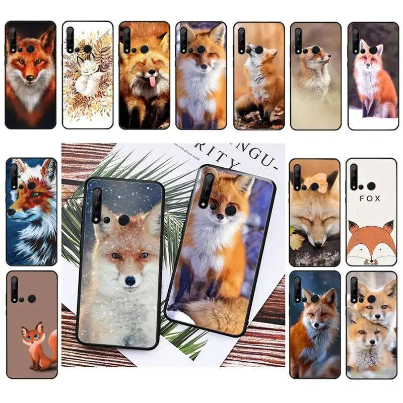 Yinuoda Fox  Soft Phone Case For Huawei P20 P30 Pro P20 P30 lite P smart Z Y5 Y6 Y7 Y9 Prime 2019