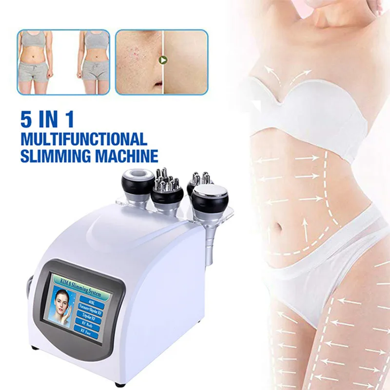 

New 5 In 1 Skin Care Face Lift Cavitation Body Slimming Fat Loss Machine