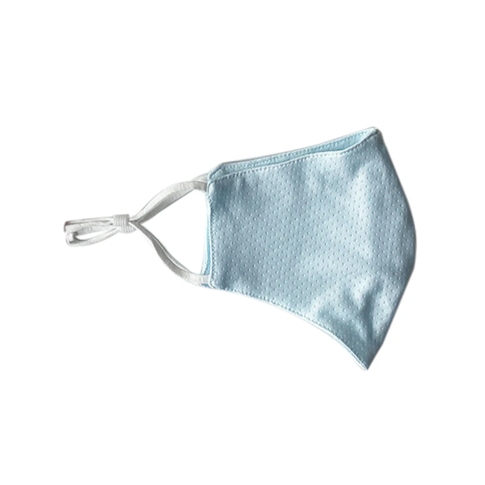 Summer Ice Silk Mask Simple Masque Breathable Washable Women Mouth Face Mask Warm Masks Daily Use Unisex