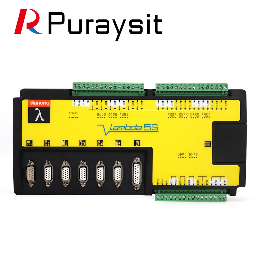 Puraysit CNC Router NK280B and Lambda5S 4-axis Linkage Integrated Control Card use for Support ATC Straight Row Tool Change