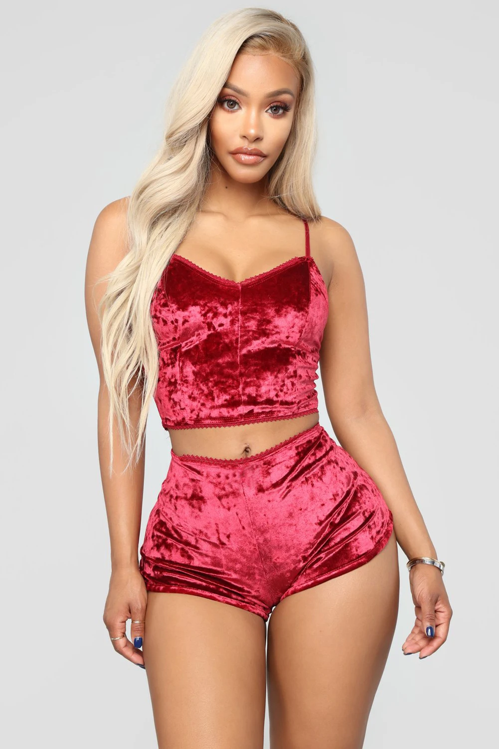 Women 2 piece set Velvet Sleepwear Sexy Spaghetti Strap Shorts Pajama Set Ladies Sleepwear Female Pajama Party Two Piece Set hot