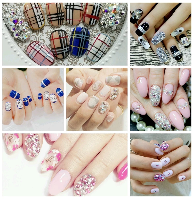 Super Glitter Crystal AB Non Hot Fix Rhinestones SS3-SS50 FlatBack Strass Sewing&Fabric Garment Nail Art Rhinestones Decorations