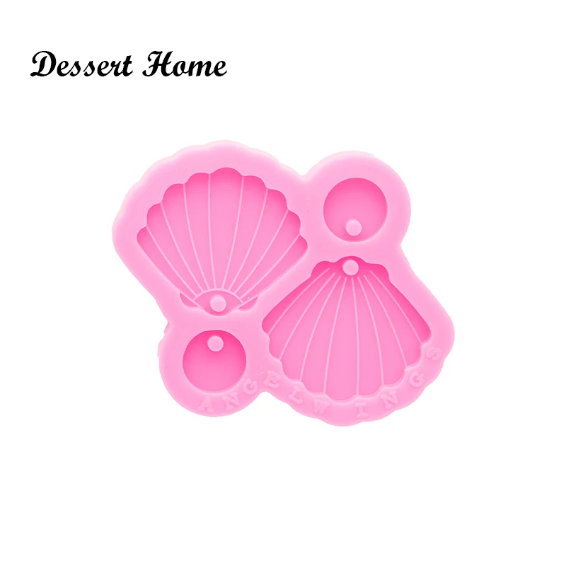 DY0826 Bright Resin Art diy Earring shell Mould , Resin Silicon Mold keyring , DIY Epoxy Jewellery Making