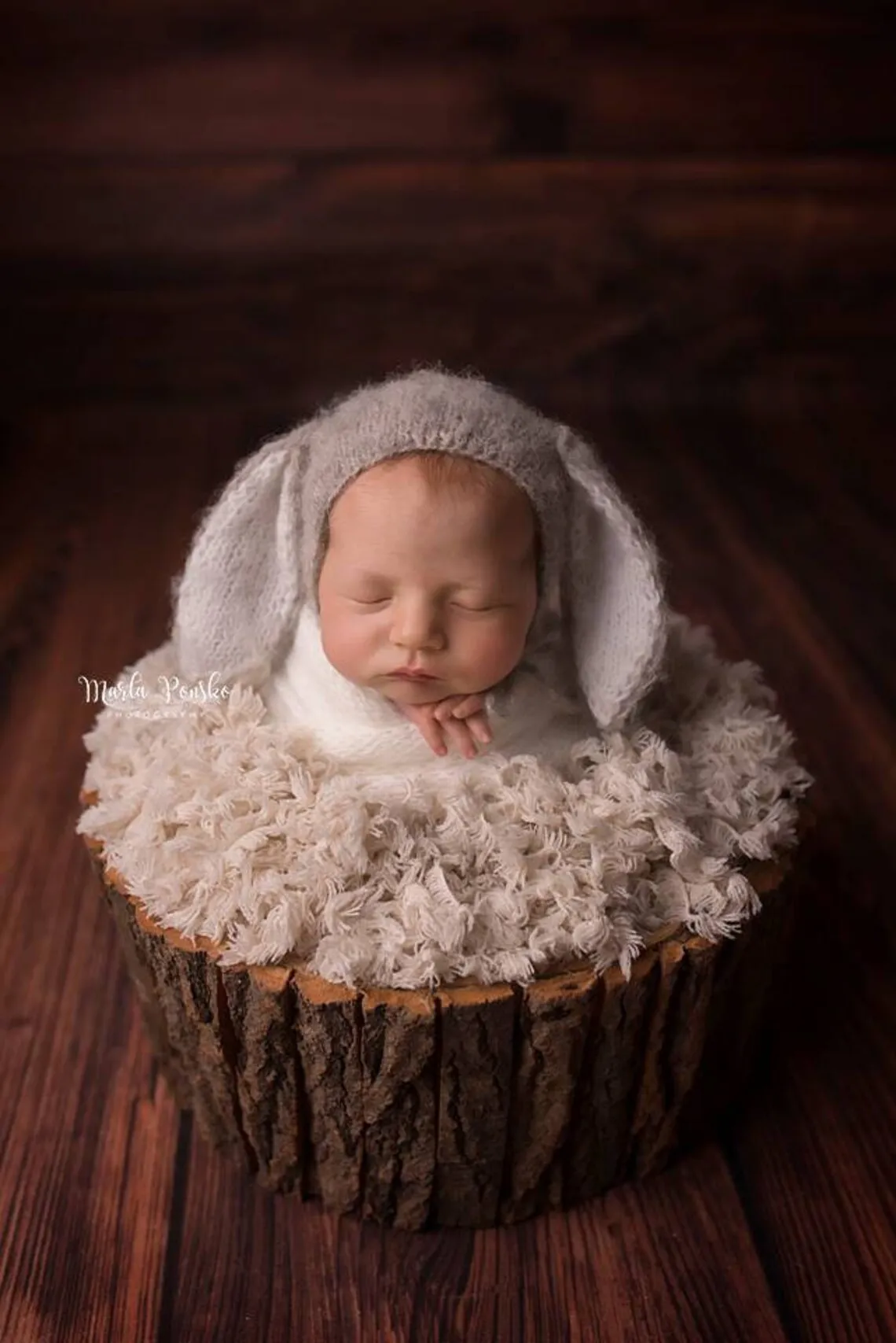 Newborn Photography Props Backdrop Faux Fur Striped Long Blanket Rug for Baby Bebe Shoot Studio Accessories Basket Stuffer