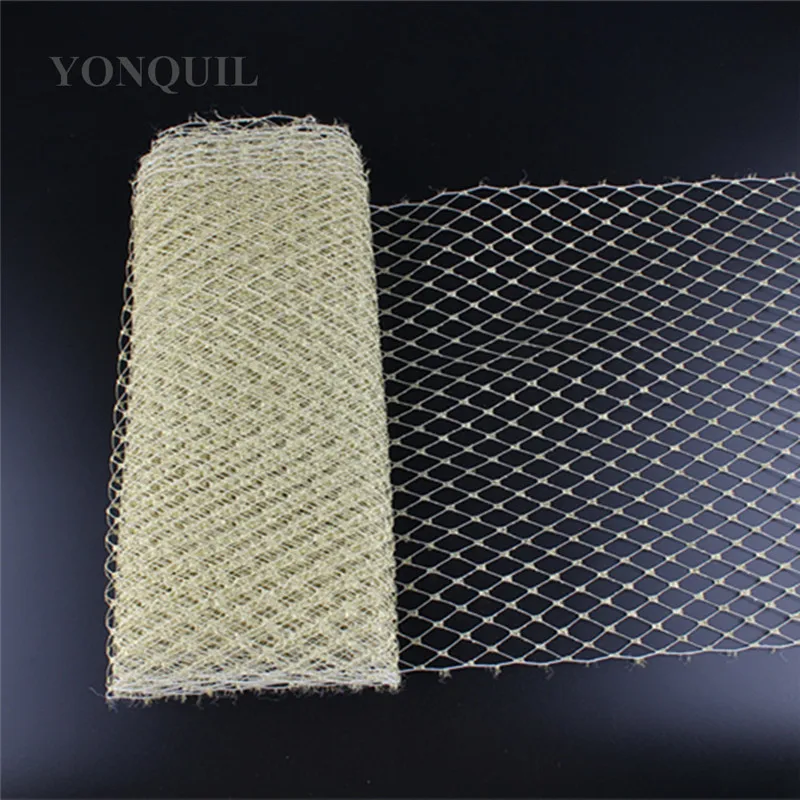Velos de jaula de pájaros para novia, accesorios para el cabello de 23CM de ancho para sombreros de boda, Material de malla fascinador de tela DIY