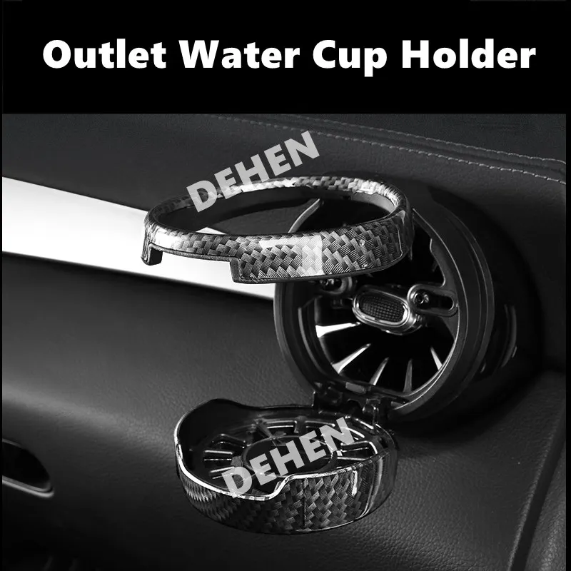 Drinks Holders For Mercedes Benz G Class W464 V Class W447 CLS C257 Air Conditioner Outlet Car Water Cup Holder Install by Screw