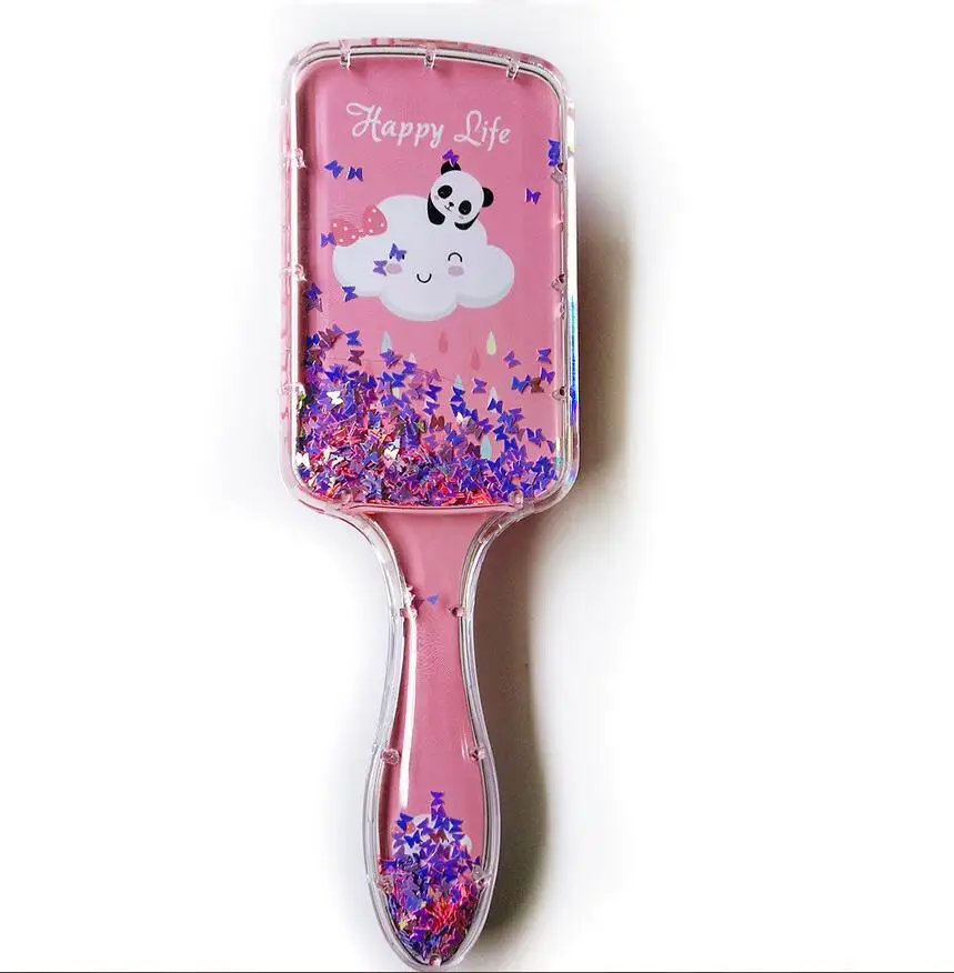 New 1pc Cute Animal Anti-static Hair Brush Massage Comb Shower Wet Detangle Hair Brush Hairdresser Salon Hair Styling Tool T0690