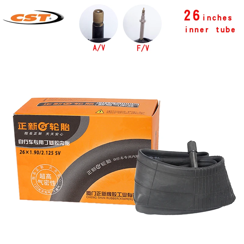 cst bicycle tires 26*1.25 1.5 1.75 1.9 2.125 26X1 3/8 Camera Schrader Presta valve 26 inches Cycling Mountain Bike Inner Tube