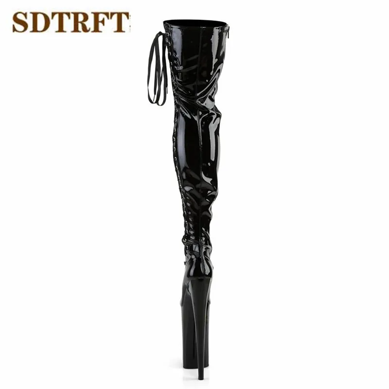 SDTRFT Fashion Show 23cm Thin Heels Over The Knee boots Platform unisex botas mujer ladies wedding Pumps women\'s party shoes