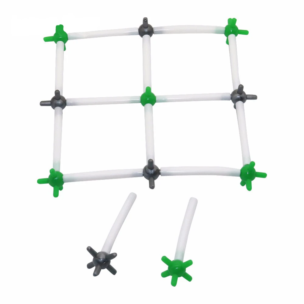 NaCl-modelo de química estructural de cristal, modelos químicos de cloro de sodio, equipo de enseñanza de laboratorio universitario y escolar, 1 juego