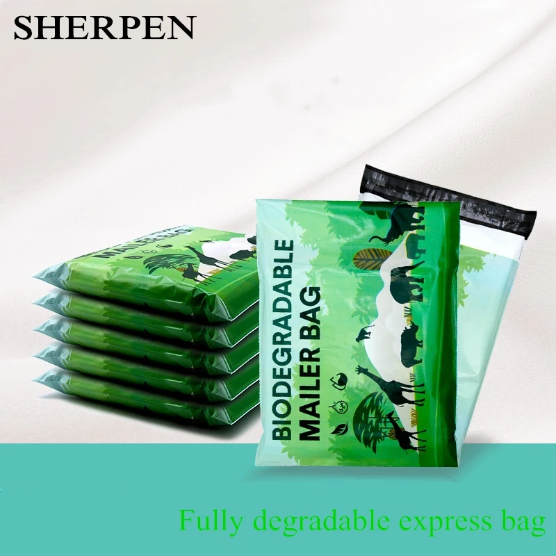 

SHERPEN Mail Bags Bio-based Degradable Courier Bag Eco Courier Waterproof Poly Mailers Self Seal Plastic Mailing Envelope Bag