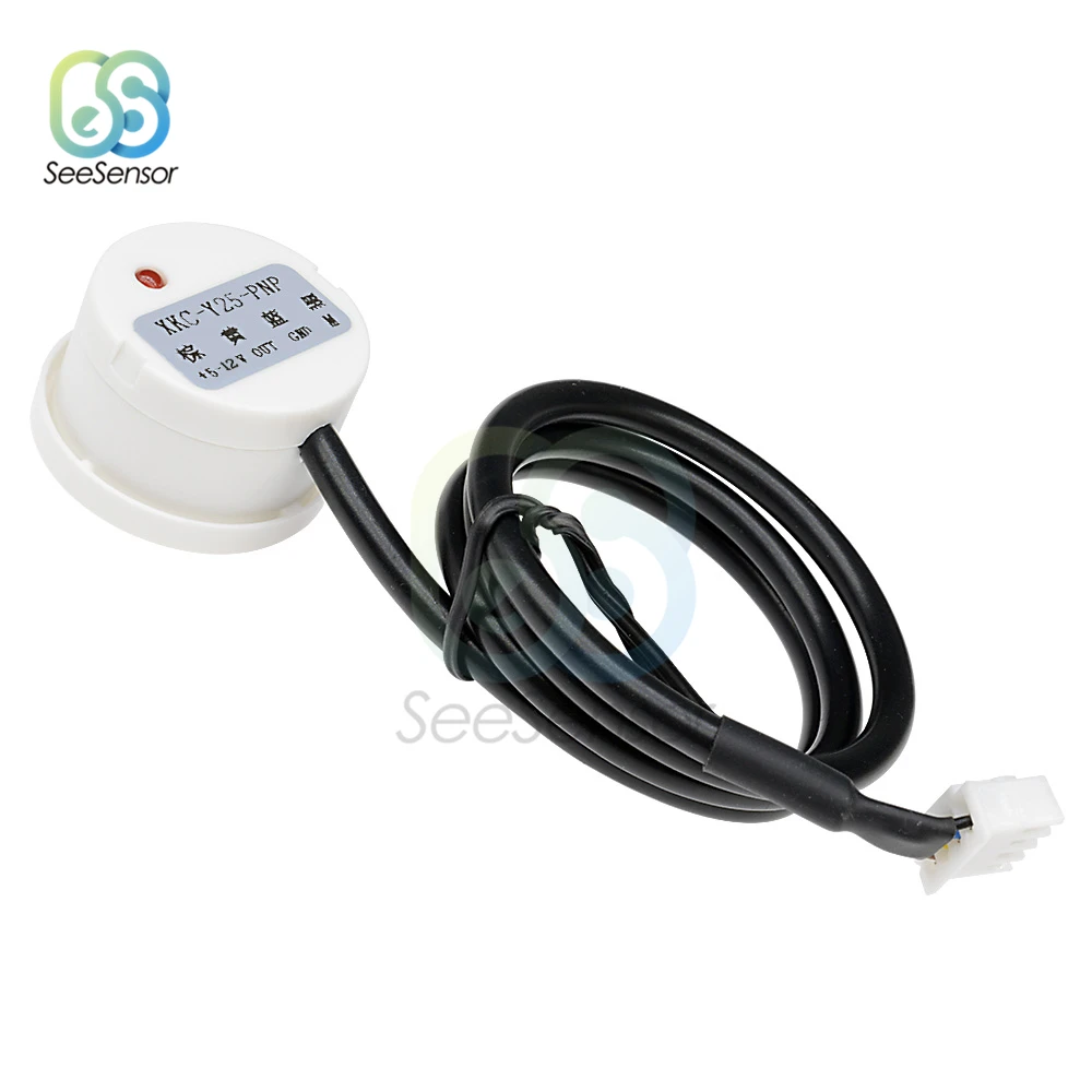 XKC-Y25-V عدم الاتصال السائل مستوى مفتاح مستشعر الكاشف الخارجي التمسك نوع مستوى الاستشعار NPN PNP Rs485 واجهة تيار مستمر 5V-24V