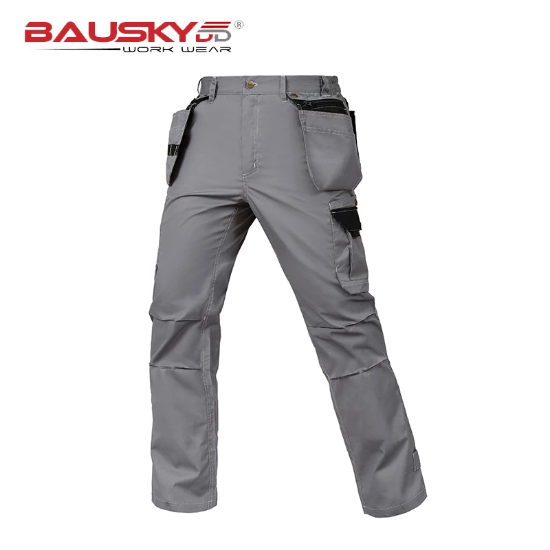 

Bauskydd Lightweight Summer Work Pants Electrician Cargo Pants Men With Multi Pockets Working Mants Men Workwear Long Trousers