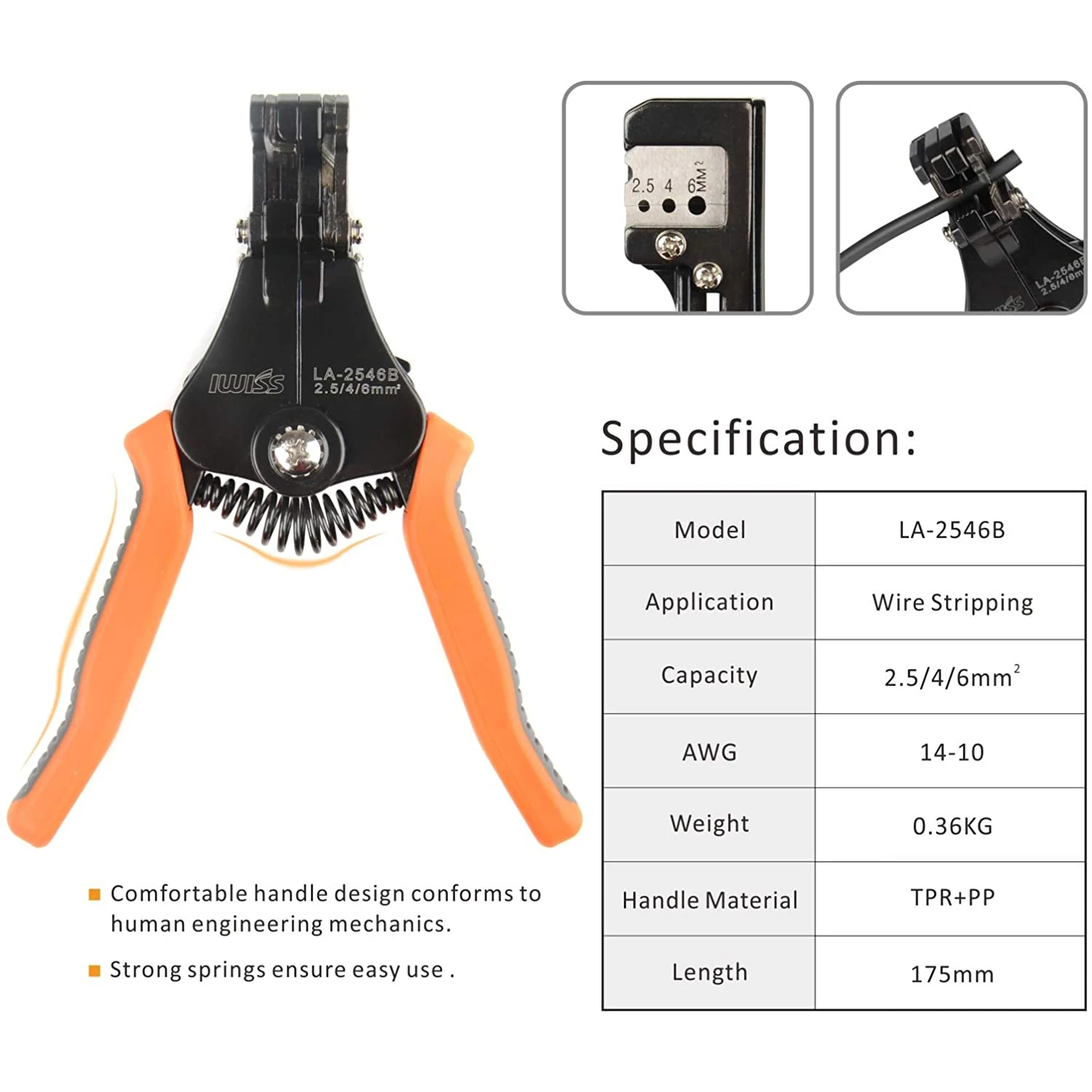 IWISS Solar PV Cable Crimping Plier Tool Kit for 2.5/4/6mm ²with Stripper,Cutter, Spanner Connectors-Oxford bag pack