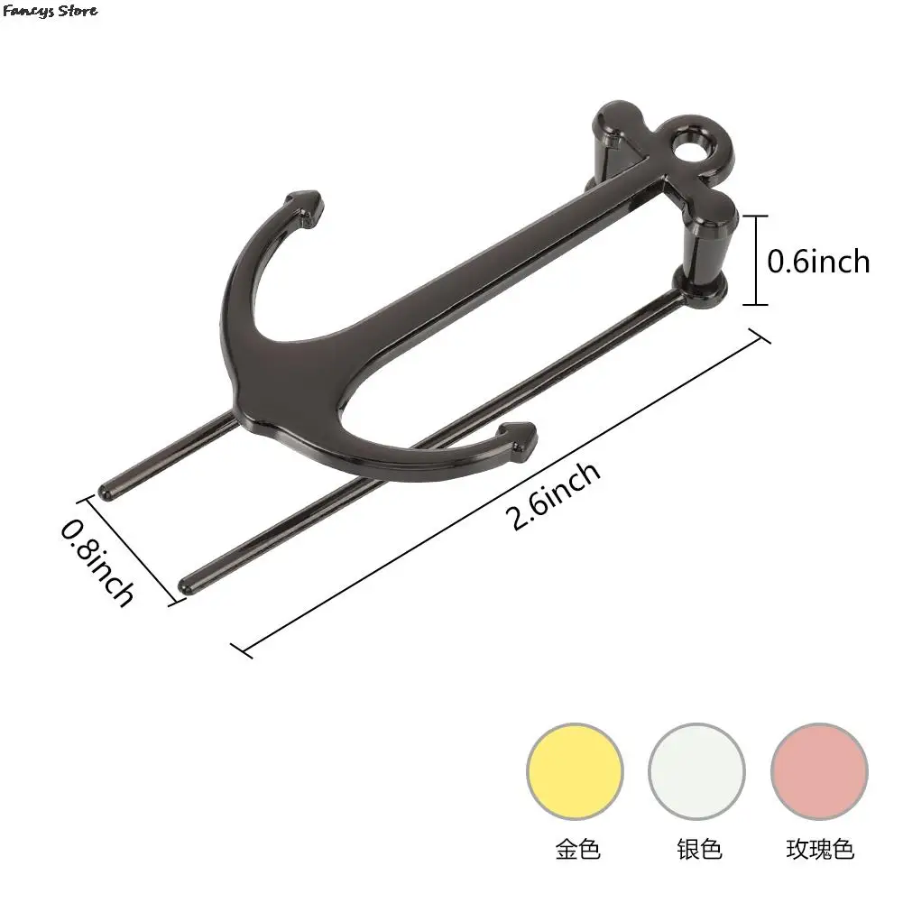 Black Anchor Shape Bookmark Book Pager Learning Tool Library Cafe Bookstore Decorative Bookmark Mini Gift Friend Student New
